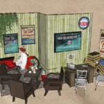 Phối cảnh gian hàng ICC tại Wedding fair 2018